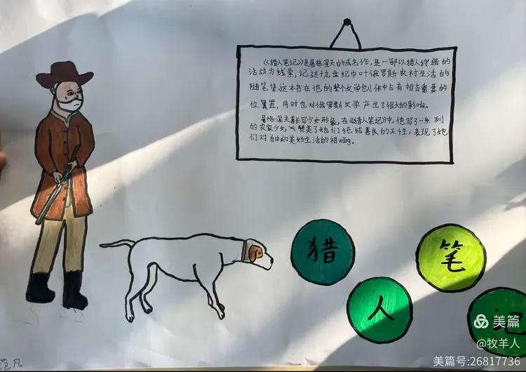 《猎人笔记》手抄报展示